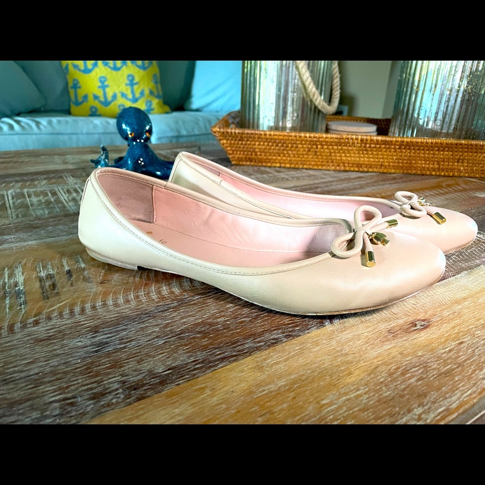 Kate Spade Kathryn Leather Ballerina Flats